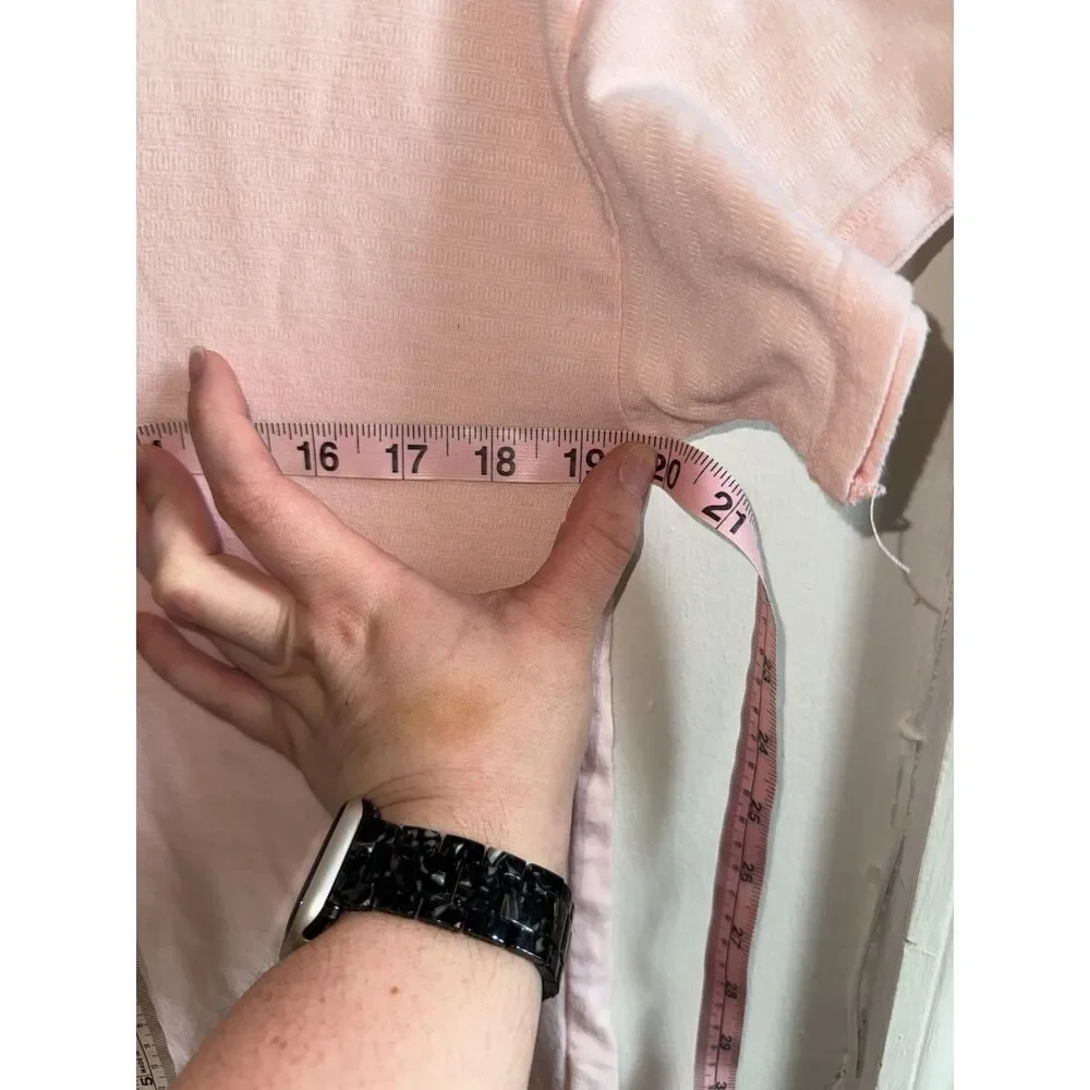The North Face Emerine High-Low Stripe Tee Pink Salt S - Picture 7 of 8